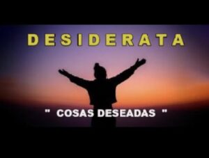 Max  Ehrmann :  »  Desiderata».