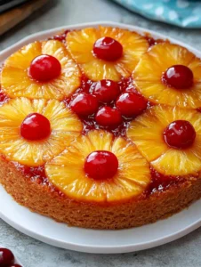 Pastel Volteado De Piña